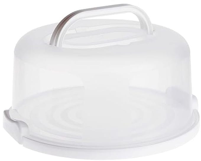 Ronde taartdrager met deksel en handvat - 12 inch dessertbewaarcontainer