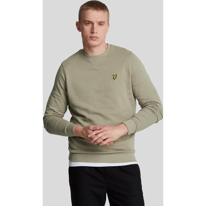 Lyle & Scott merk Sage uniform groen pull-over sweatshirt