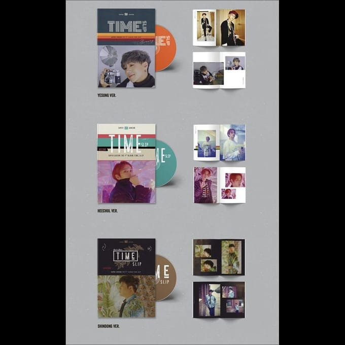 SUPER JUNIOR [TIME SLIP] 9e Album(Willekeurig) Random 1EA black