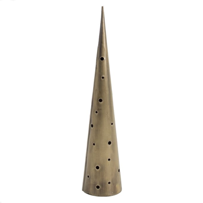 HomeBound by KY | Cone metaal kerstboom cirkels goud | Cone metaal kerstboom