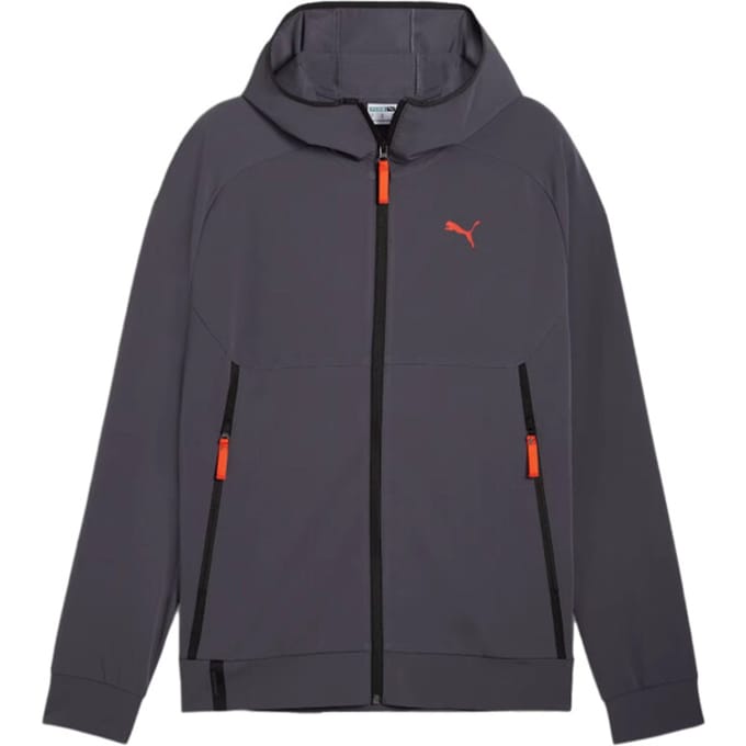 Puma tech track jacket wv in de kleur grijs.