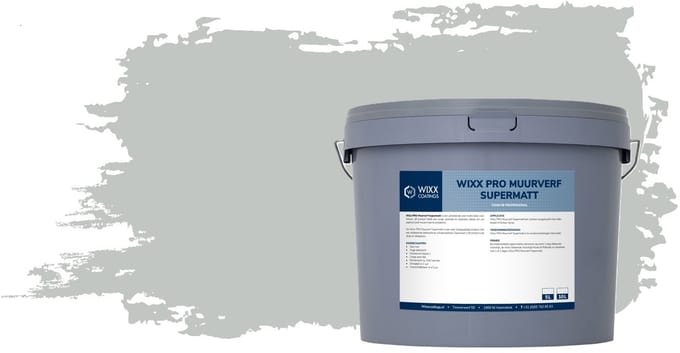 Wixx PRO Muurverf Supermatt - 5L - RAL 7035 Lichtgrijs