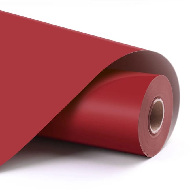 LOKliK Permanent Adhesive Vinyl Matte - Red - Rood - 30.5 x 180 cm