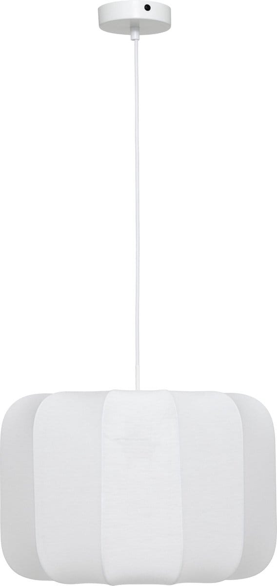 ATMOSPHERA Tobie hanglamp diameter 37 cm wit katoen