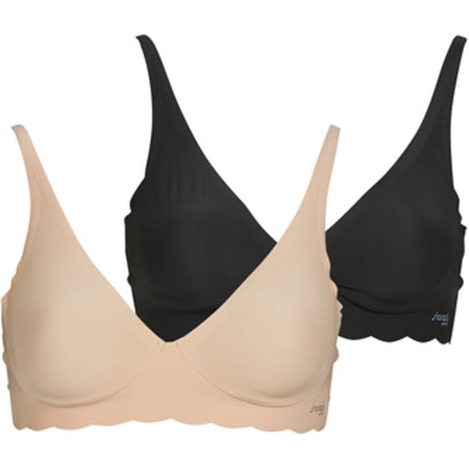 Bralettes/zonder beugel Sloggi ZERO Microfibre 2.0 Soft Bra PACK DE 2