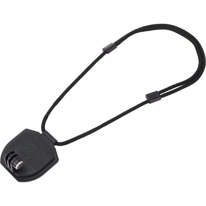 360 Graden Magnetische Borstmontage Nekband Ketting Lanyard Magneet Lichaamsmontages POV Selfie Houder black