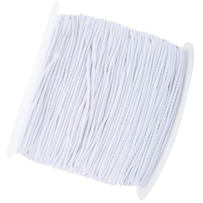 1mm X 100m Rekbaar Elastisch Draad Koord DIY Knutselsnaar Touw Sieraden Armband Maken Touw Wit white