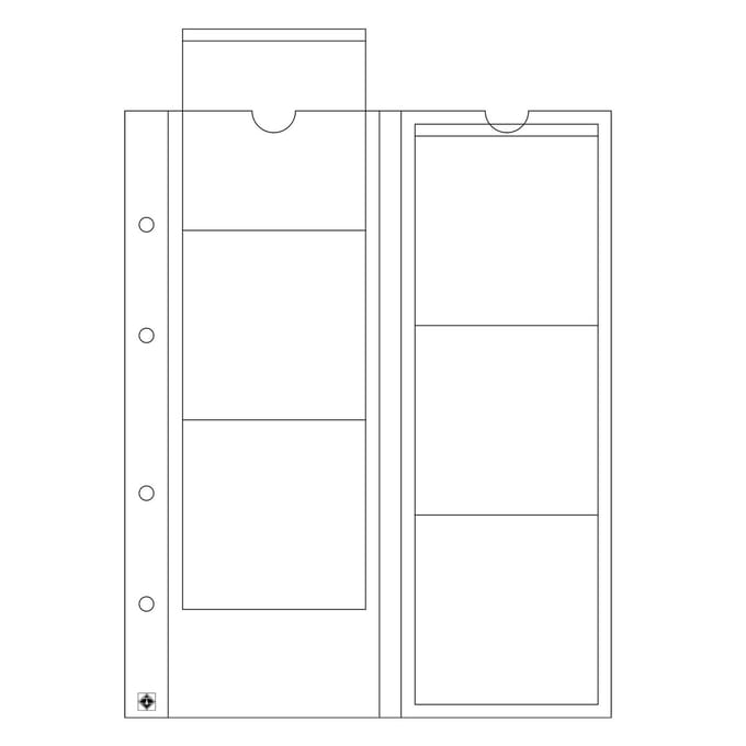 Leuchtturm Optima 65 muntbladen - 5 stuks