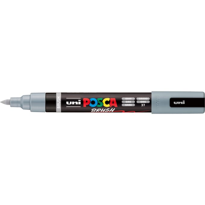 Uni Posca Brushmarker PC5BR Grijs - Brushpunt 1-4 mm