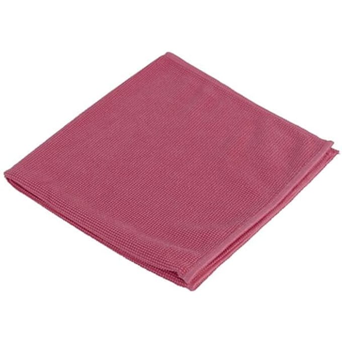 Microvezeldoek Cleaninq prof 40x40cm rood 10 stuks