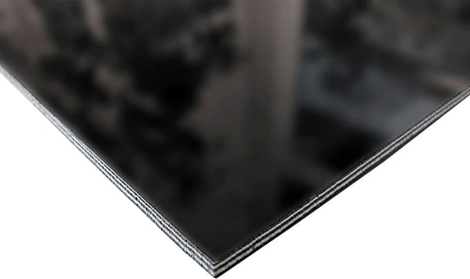 Göldo Pickguard blank 5-ply zwart 23x41 - Pickguard