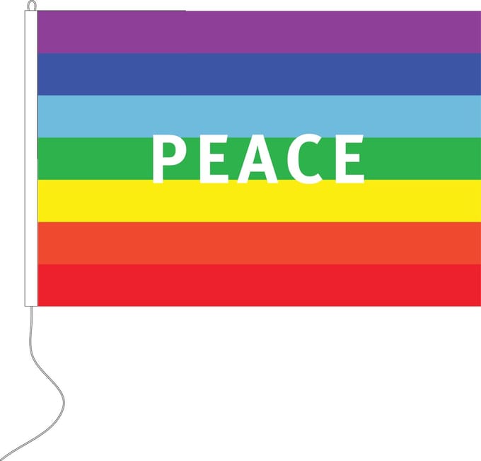 Vredesvlag Peace 30x45cm