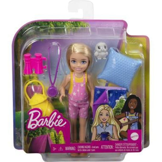 Barbie Chelsea Kampeerpop met uiltje Speelpoppen