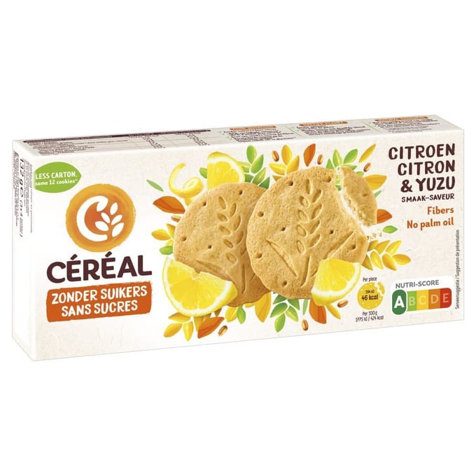 Céréal Koekjes Citroen & Yuzu - 132 gr