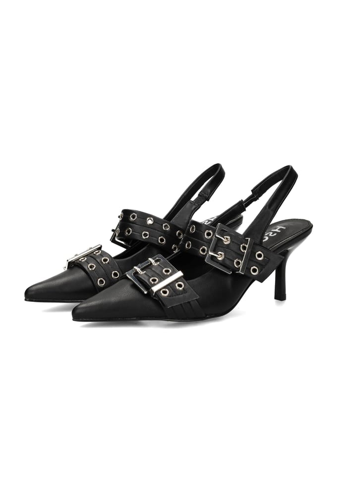 POSH by Poelman EVE Dames Slingbacks - Zwart