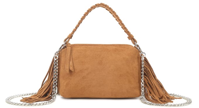 Giuliano kunstlederen suede handtas Lunelle - Dames - Bruin