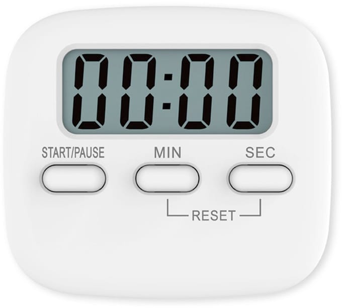 Ynkkvre - Digitale Visuele Timer –Keuken Timer Groot Lcd-scherm - Digitale Keuken Kooktimer Magnetische Stopwatch Timer Met Luid Alarm Countdown Klok (Wit)
