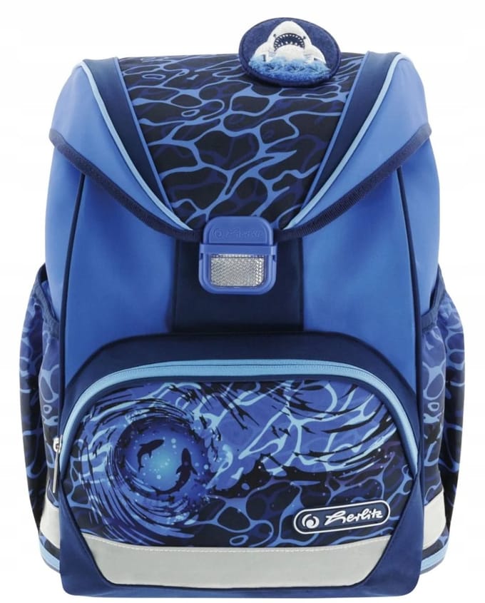 Herlitz Ultralight Rugzak Blauwe Haai - Ergonomisch & Veilig