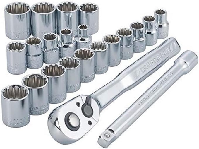 Set Steek-Ringsleutels voor Mechanica en Werkplaats