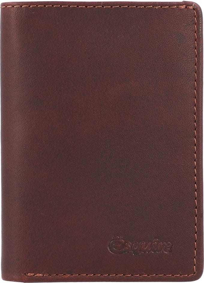 Esquire Oslo Portemonnee RFID Leer 8 cm - Jongens - Staand formaat - braun
