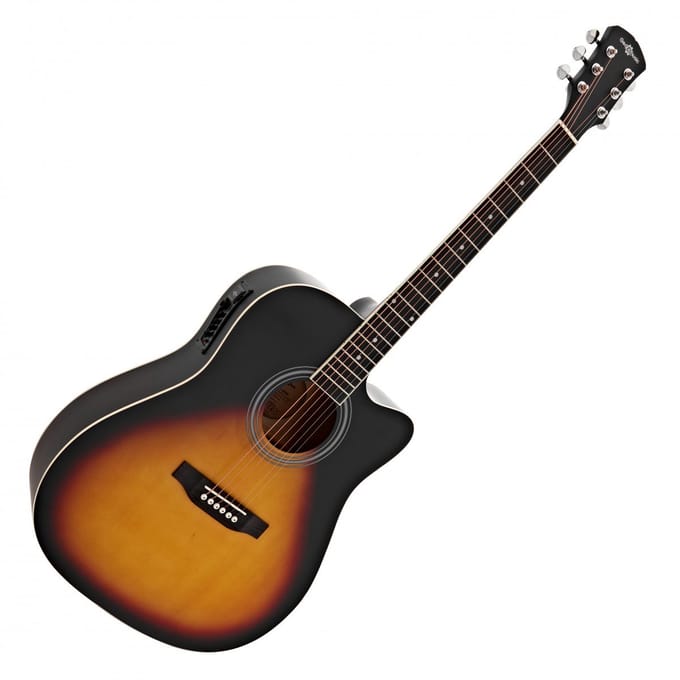 Dreadnought Cutaway Elektro-akoestische Gitaar, Sunburst