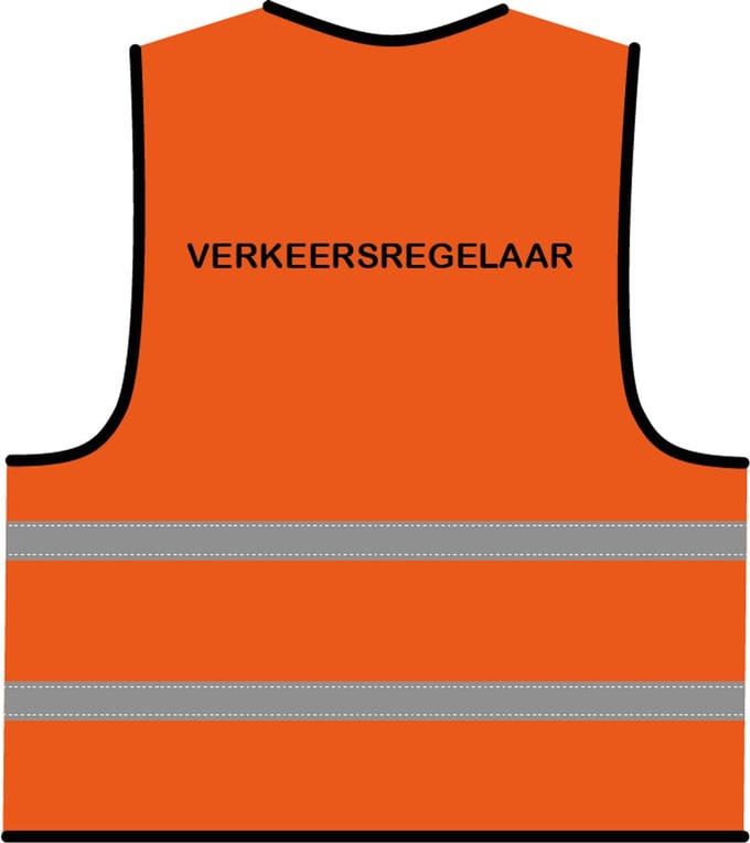 Verkeersregelaar hesje oranje