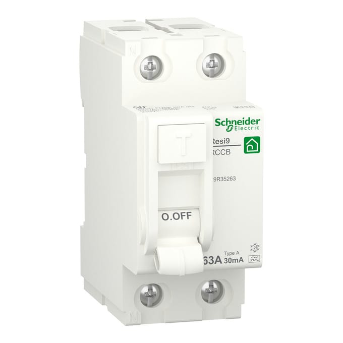 Resi9 63A 30mA Type A RCCB Aardlekautomaat - R9R35263