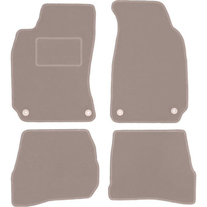 Beige veloursmatten voor: Volkswagen Passat B5 sedan, stationwagen, variant (1996-2001)