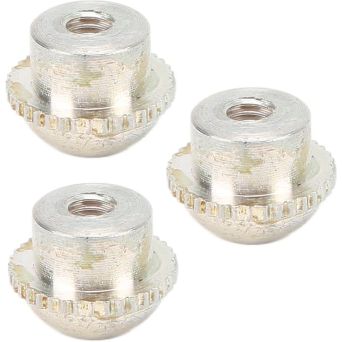 3 Pièces Bouchons à Vis Piccolo Alliage d'Aluminium Couvercles Couronne de Tête de Piccolo Pièces d'Instrument à Vent white