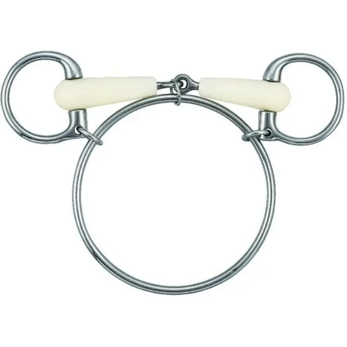 2-rings enkelgebroken paardenbit Soyo Happy Mouth Dexter Ring