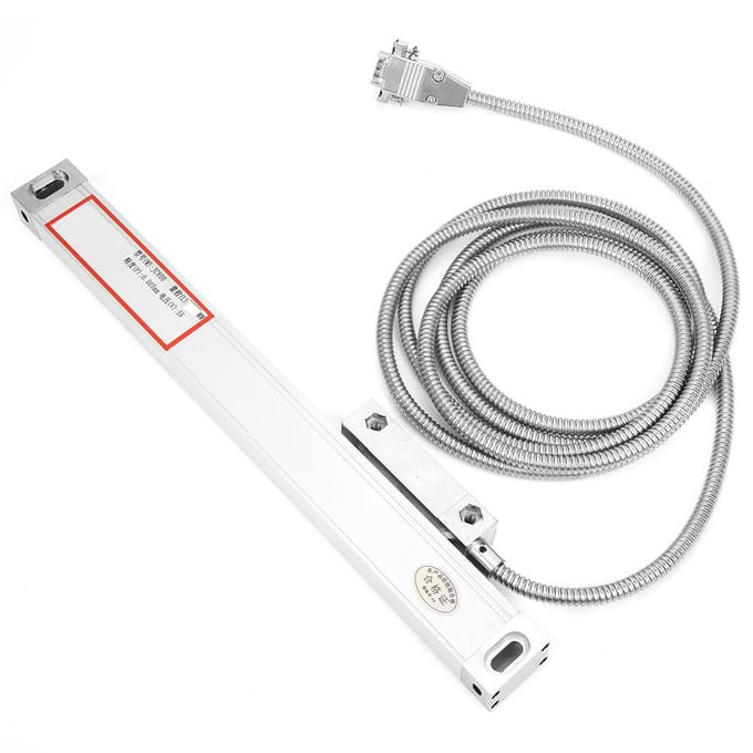 2 PCS Encodeur Linéaire Course 0100mm 0200mm pour JCS9002AEJCS9003AE Affichage Numérique white