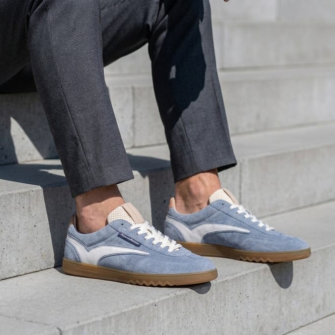 Floris van Bommel Floris van Bommel De Zaler Sneakers blauw Leer