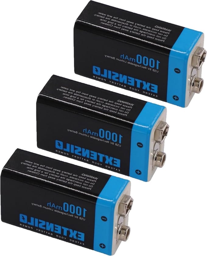 9V Accublok - Batterij Blok - Alarmsystemen - Met Micro USB - 1 Ah - Niet gespecificeerd