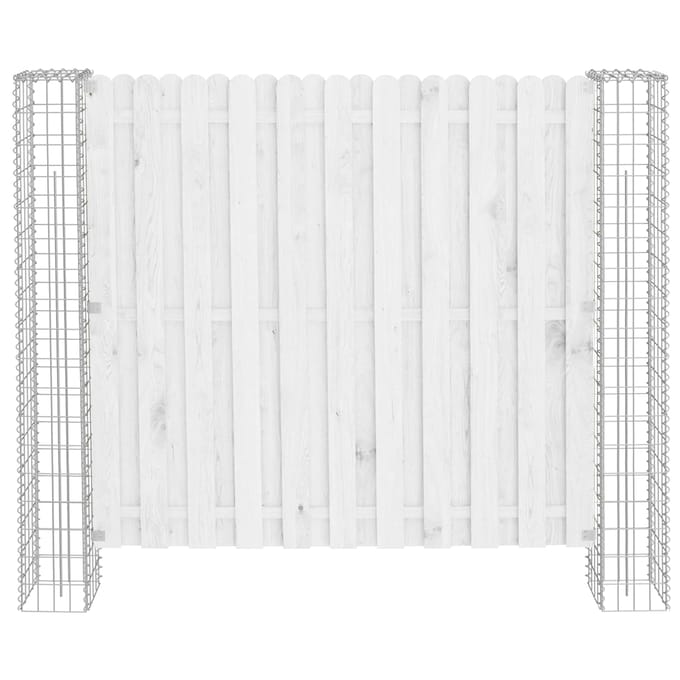 vidaXL - Hekpaal. - 2 - st - 20 - x - 20 - x - 190 - cm - Metaal - Zilver