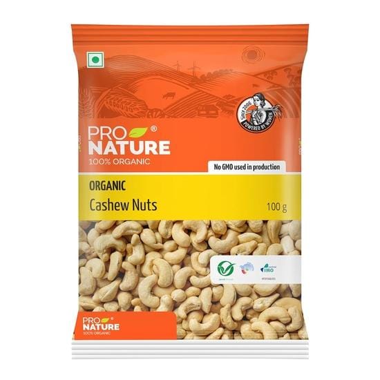 Noix de cajou 100 % biologiques Pro Nature, 100 g yellow