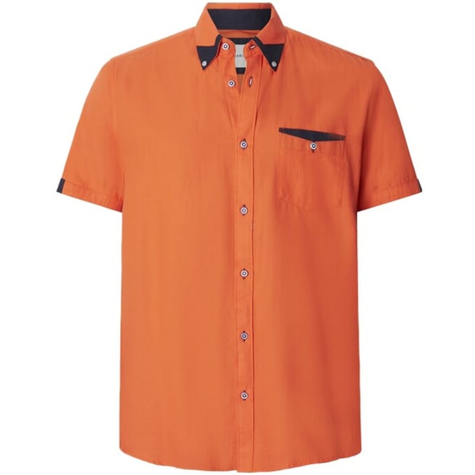 Babista herren Overhemd Met Korte Mouwen - 41/42 - lichtrood - Plus Size