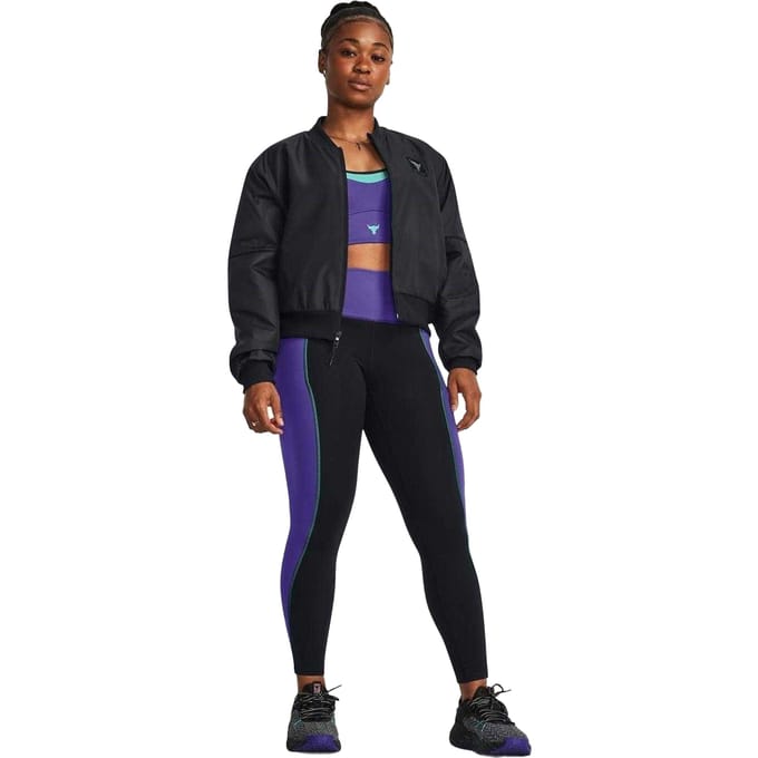 Under Armour Dames/Dames Kraagloos Relaxed Fit Bomberjack (Zwart)