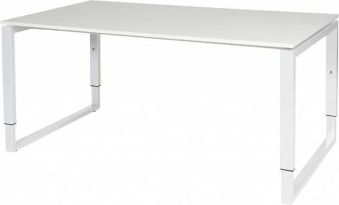 Verstelbaar Bureau - Domino Plus 160x90 wit - wit frame