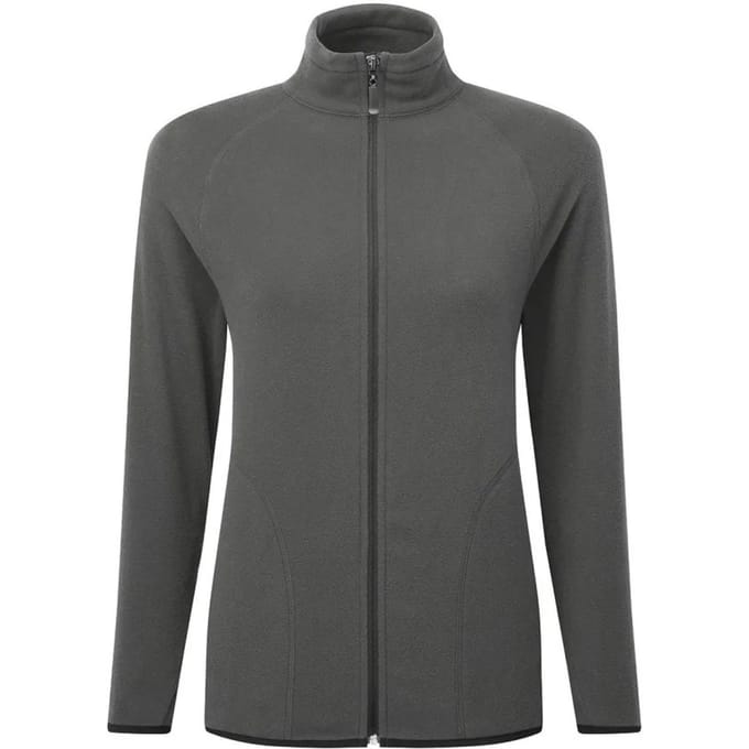 Signature Microfleece Tagless Fleecejack met rits voor dames/dames (Houtskool)