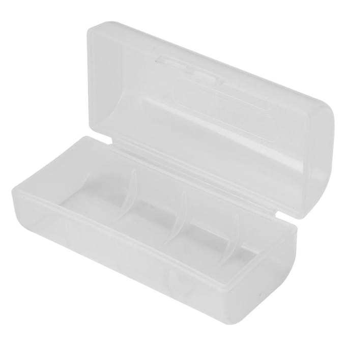 2 STUKS 26650 Batterij Opbergdoos Case Houder Waterdicht Batterij Beschermhoes white