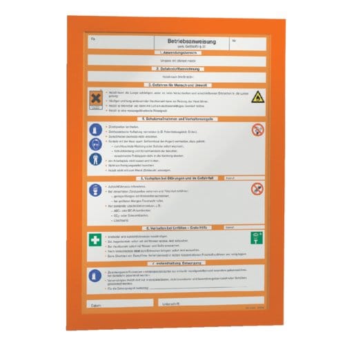 Durable DURABLE Inforahmen Duraframe A4 selbstklebend 2 St orange