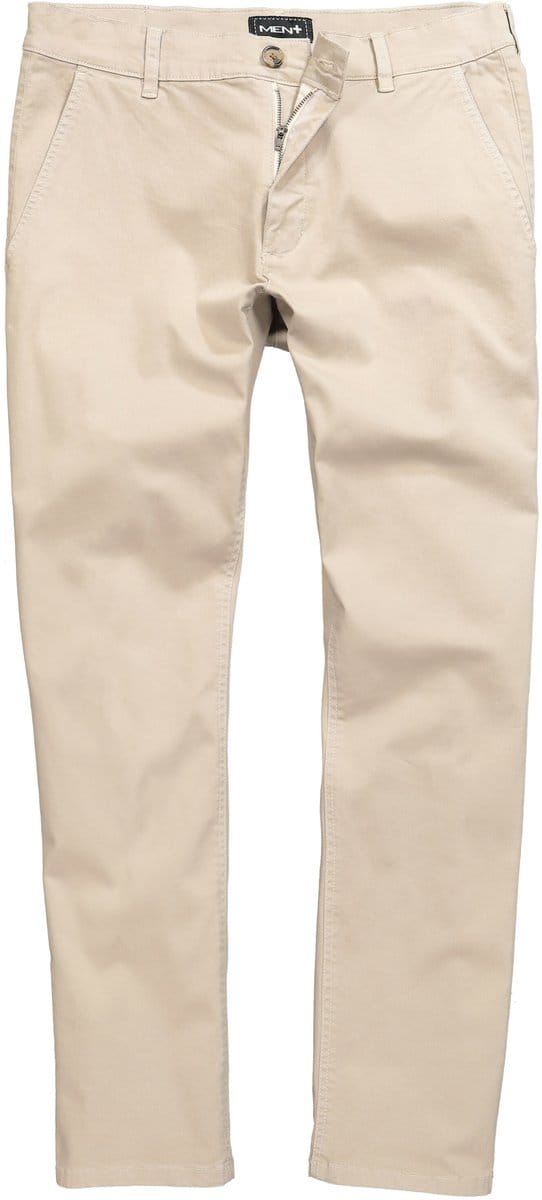 Men Plus - Heren - Chino straight fit - Donker kiezel - Maat 62