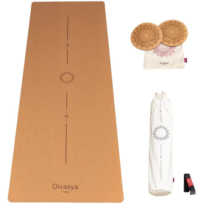 Kurkens yoga mat met set Divasya-Yoga 001