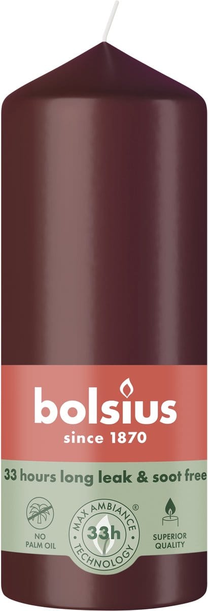 Bolsius Stompkaars 150/58 Velvet Red (1 stuk)
