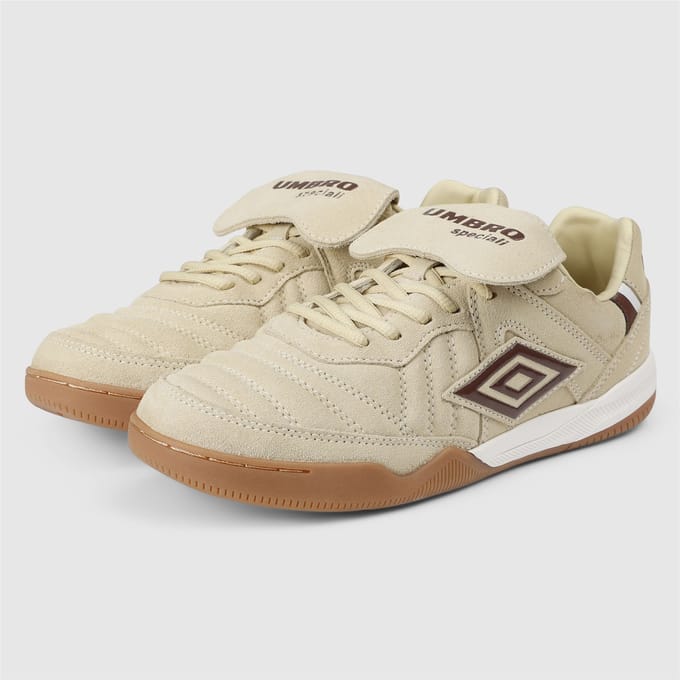 Umbro Speciali TR Suède Crème/Donkerbruin/Witte Sneakers
