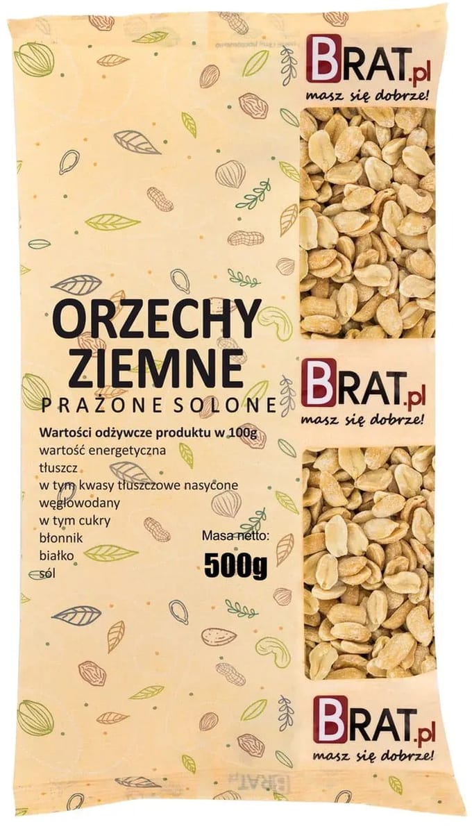 BRAT.pl – Pinda’s Geroosterd & Gezouten – Himalayazout – Knapperig – 500 g