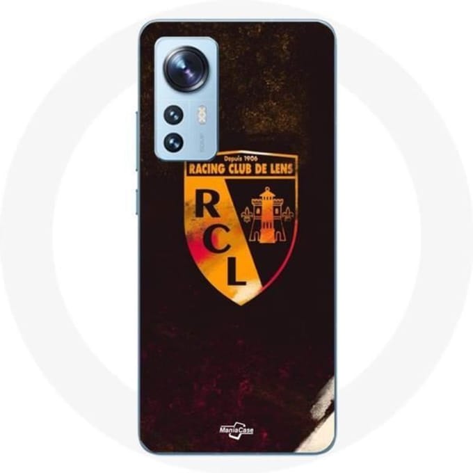 Xiaomi 12X case rcl lens oranje zwarte achtergrond