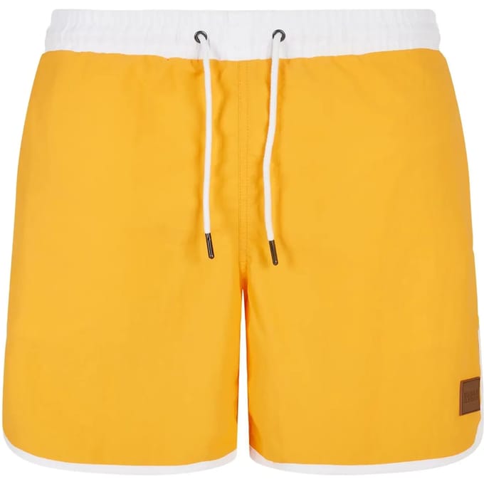 Urban Classics - Retro Zwemshorts - S - Geel