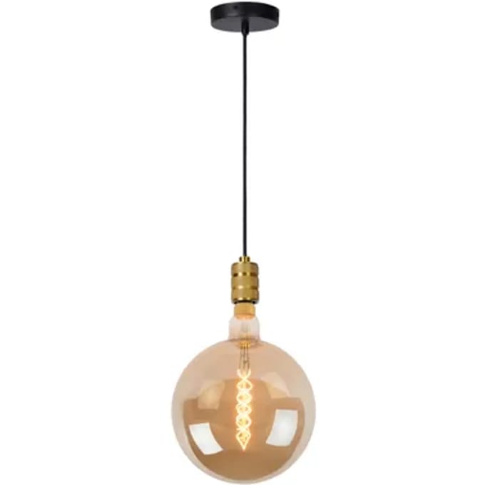 Lucide JOVA - Hanglamp - Ø 12 cm - 1xE27 - Mat Goud / Messing