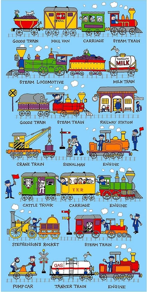 Trein Kinder Handdoek Strandlaken - Tyrrell Katz